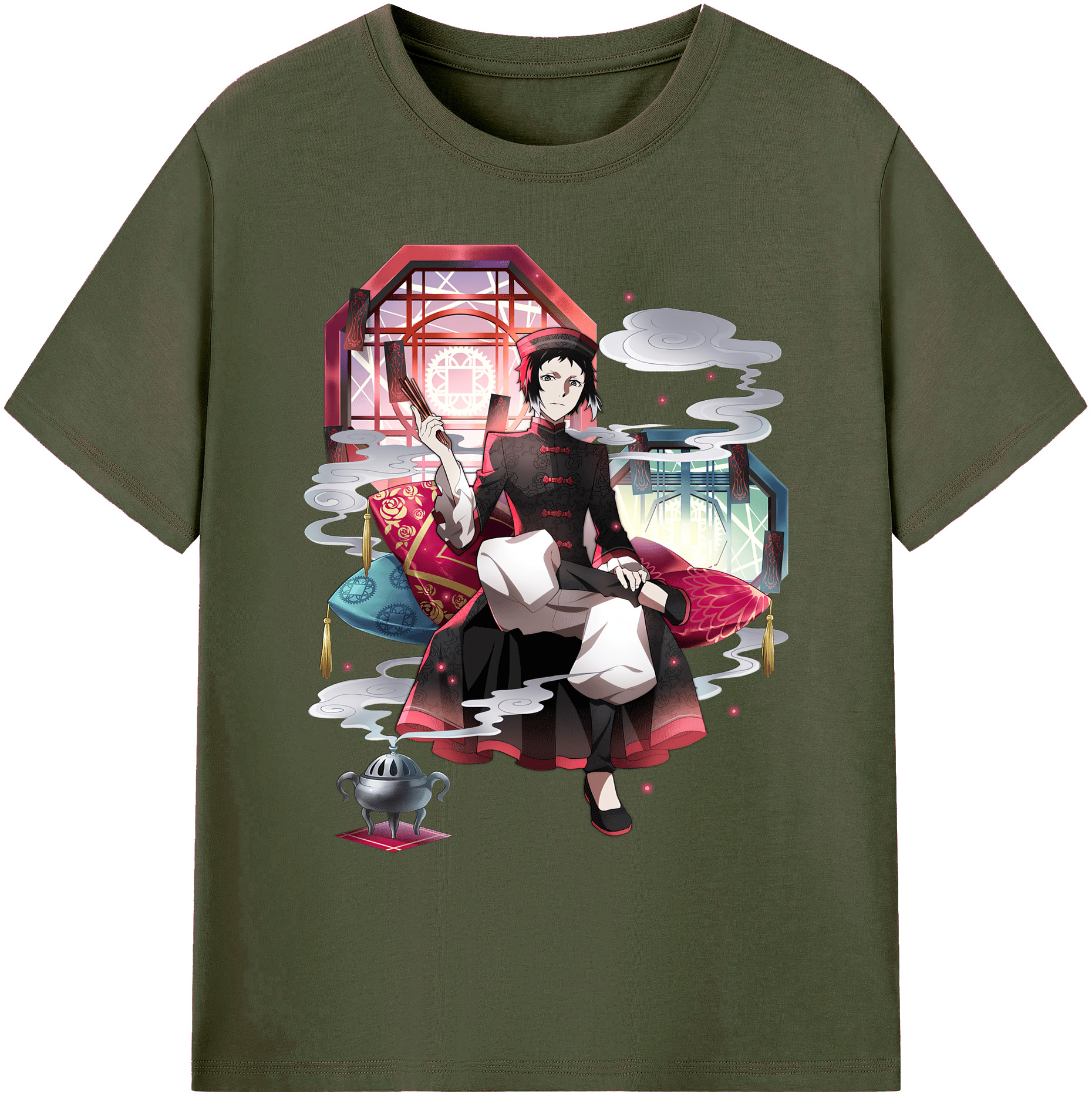 （画像用） 文豪ストレイドッグス Bungo Stray Dogs 綿100％ メンズ半袖Tシャツ｜肌触りやわらか＆通気性